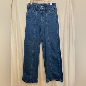 Universal Thread High Rise Wide Leg Blue Jeans